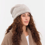 Mature Ha. Accessories Hats Yak Reversible Beanie in Natural X Greige Natural X Greige / One Size