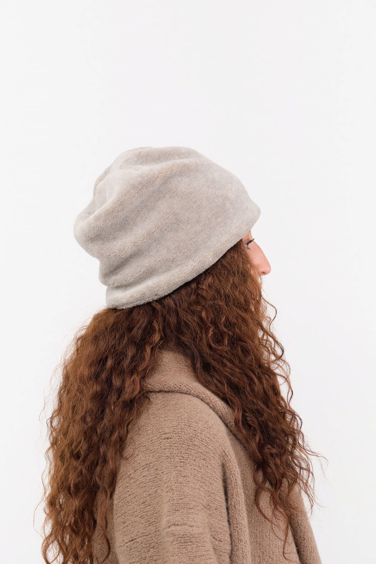 Mature Ha. Accessories Hats Yak Reversible Beanie in Natural X Greige Natural X Greige / One Size