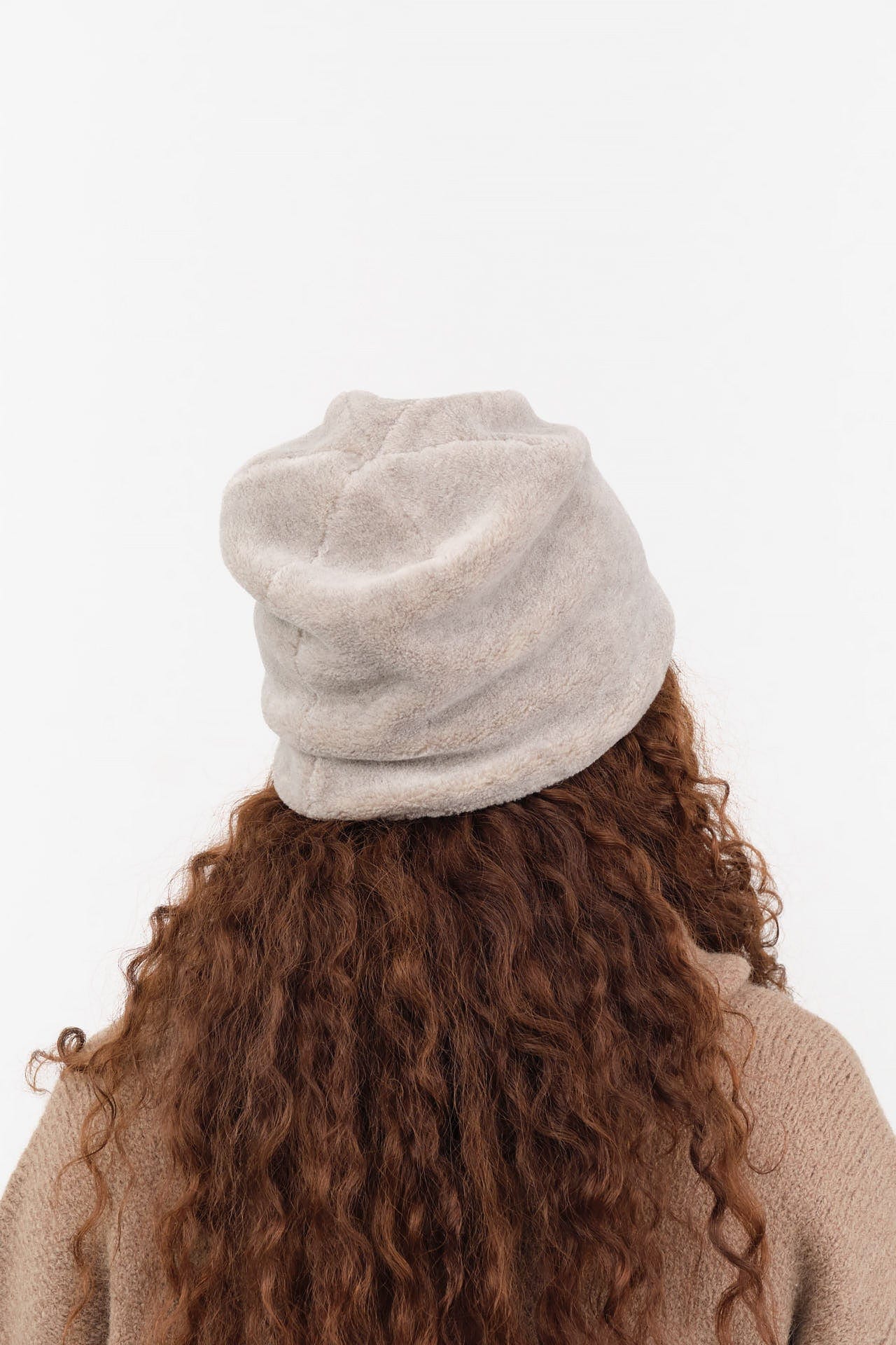 Mature Ha. Accessories Hats Yak Reversible Beanie in Natural X Greige Natural X Greige / One Size