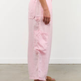 MEALS Apparel Womens Pants Linen Chef Pant in Bubblegum