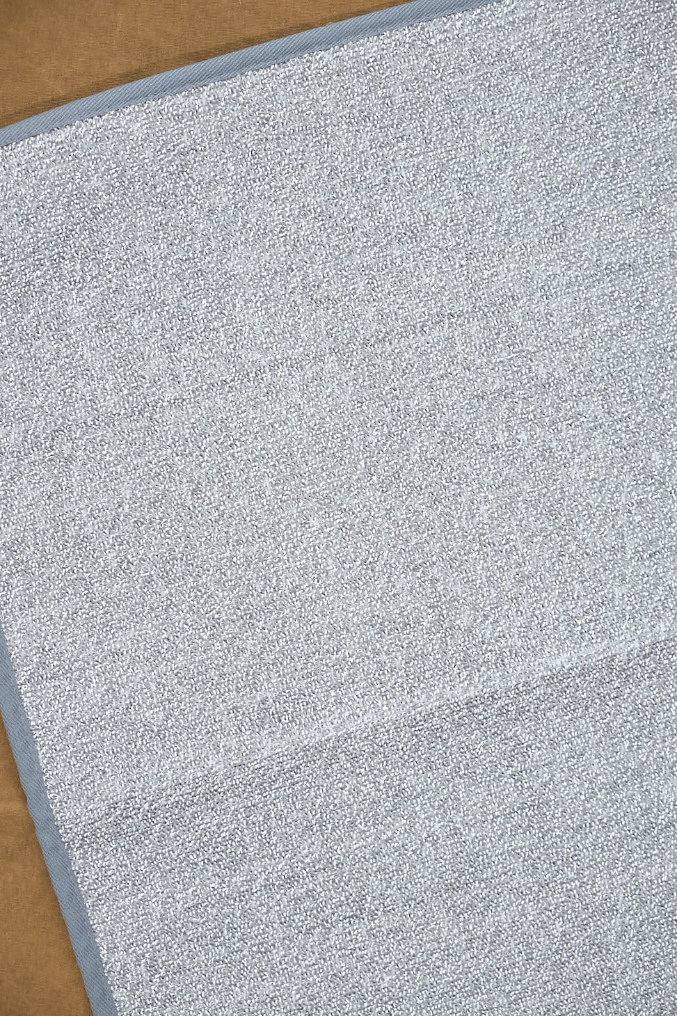 Close up of Medium Sasawashi Bath Mat in Grey