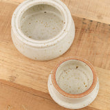 MH Ceramics Home Kitchen Containers Butter Keeper in Alabaster Alabaster