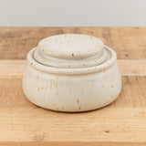 MH Ceramics Home Kitchen Containers Butter Keeper in Alabaster Alabaster