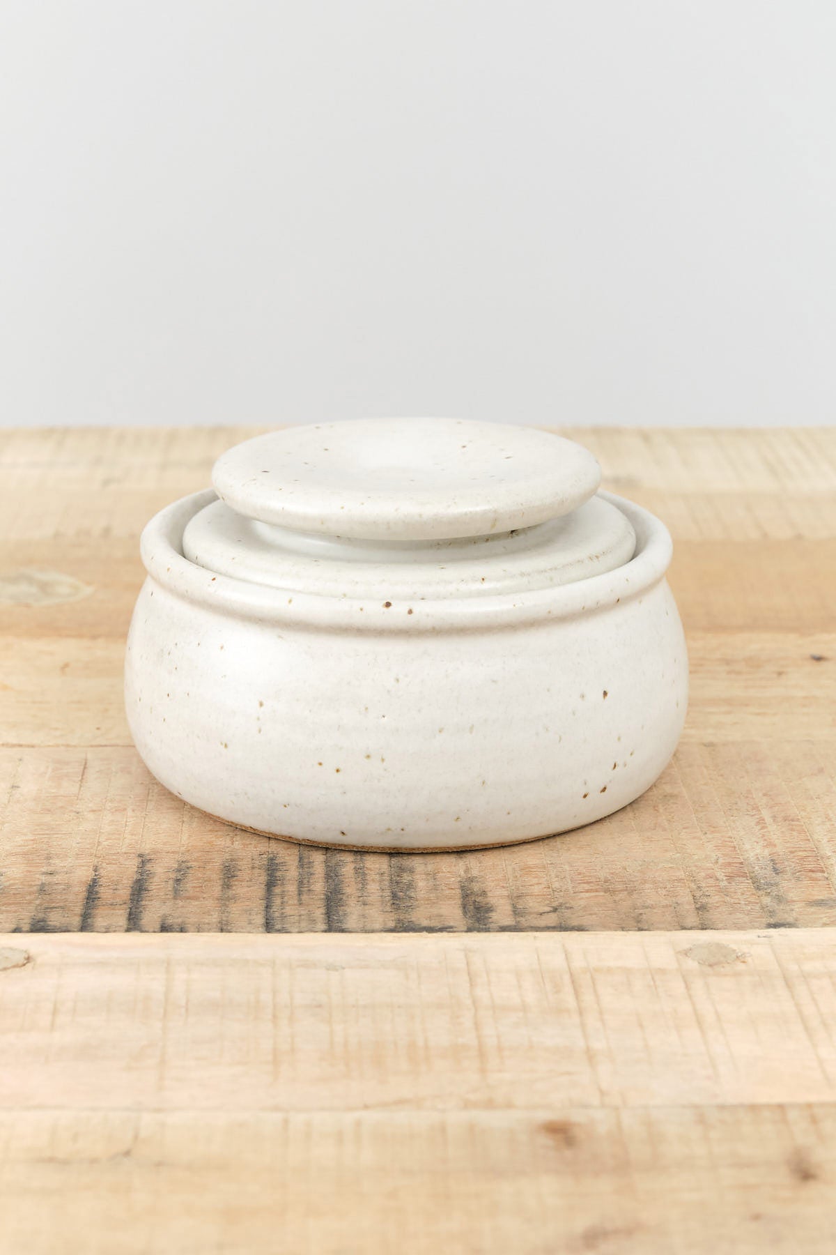 Butter Keeper in Milky by MH Ceramics