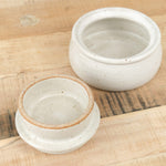 Milky White Glaze Butter Keeper by MH Ceramics 