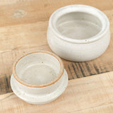 Milky White Glaze Butter Keeper by MH Ceramics 