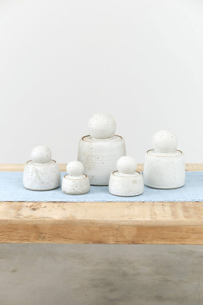 MH Ceramics Extra Large Stash Jar in Alabaster – Cedar & Hyde