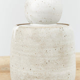 MH Ceramics Extra Large Stash Jar with Lid in Alabaster Milky White