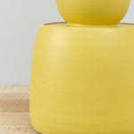 MH Ceramics Extra Large Stash Jar with Lid in Saffron Yellow