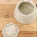 MH Ceramics Home Kitchen Containers Garlic Keeper in Alabaster Alabaster