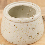 MH Ceramics Home Kitchen Containers Garlic Keeper in Alabaster Alabaster