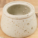 MH Ceramics Home Kitchen Containers Garlic Keeper in Alabaster Alabaster