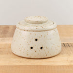 MH Ceramics Home Kitchen Containers Garlic Keeper in Alabaster Alabaster