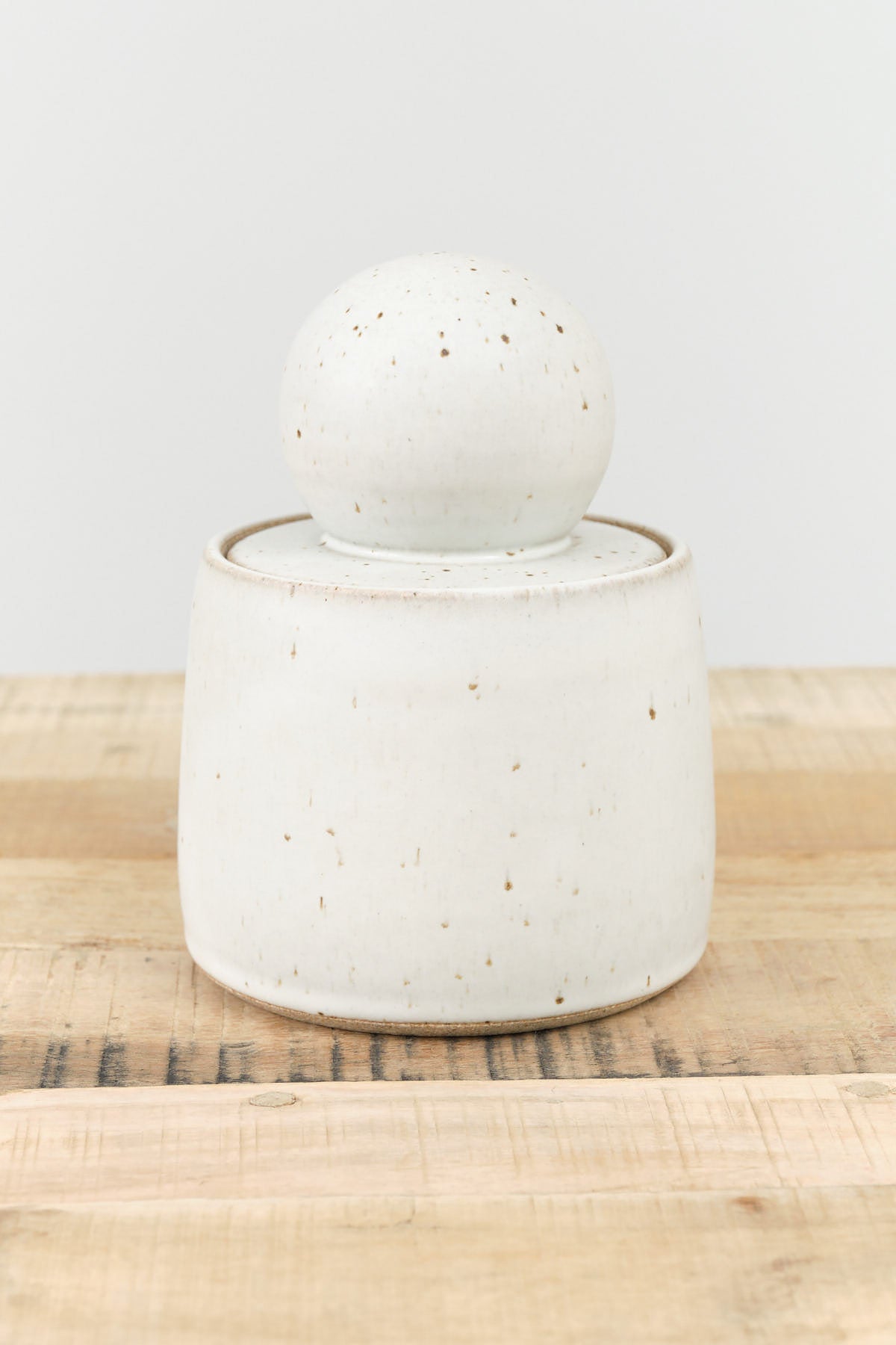 MH Ceramics Large Stash Jar in Alabaster