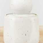 Alabaster Milky White Large Stash Jar by MH Ceramics