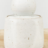 Alabaster Milky White Large Stash Jar by MH Ceramics