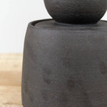 MH Ceramics Home Kitchen Containers Large Stash Jar in Charcoal Charcoal / 5.25" D X 8" H