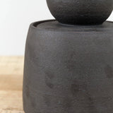MH Ceramics Home Kitchen Containers Large Stash Jar in Charcoal Charcoal / 5.25" D X 8" H