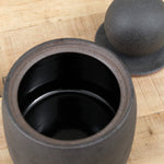 MH Ceramics Home Kitchen Containers Large Stash Jar in Charcoal Charcoal / 5.25" D X 8" H