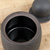 MH Ceramics Home Kitchen Containers Large Stash Jar in Charcoal Charcoal / 5.25" D X 8" H