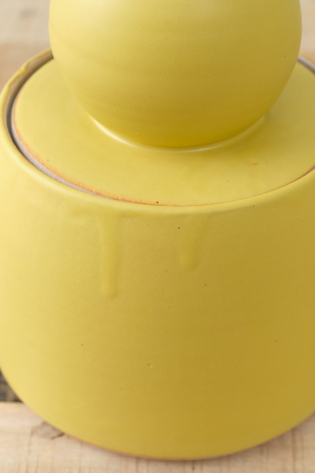 MQuan Large Stash Jar with Lid in Yellow  Saffron