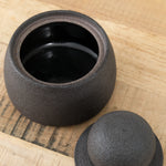 Small Stash Jar in Charcoal Black by MH Ceramics