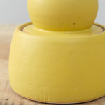 Yellow Saffron Small Stash Jar with Ball Lid by MH Ceramics 