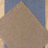 Mi Cocina Chambray Placemat in Bleu and Tan