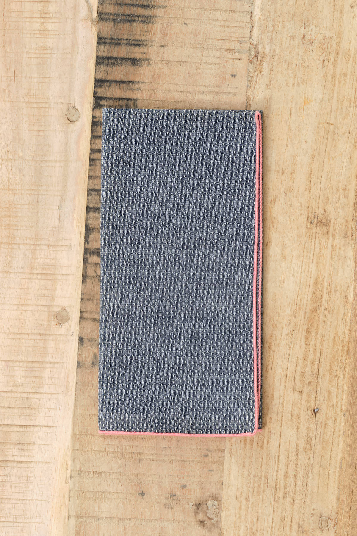 Mi Cocina Dobby Chambray Napkin in Shrimp Pink 