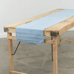 Light Vintage Indigo Denim Table Runner by Mi Cocina