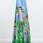 Mii Embroidered Michelle Dress in Landscape Spring Print