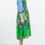 Mii Midi Santi Dress in Landscape Spring Print