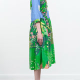 Mii Midi Santi Dress in Landscape Spring Print