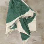 Jade Green Arc Throw Blanket by Minna