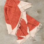 Rust Orange Arc Throw Blanket by Minna