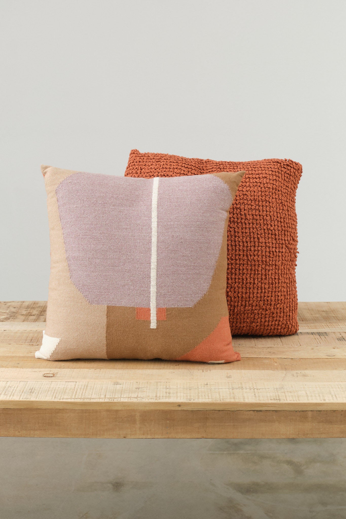 Minna Home Pillows Julie Pillow in Terracotta Terracotta / 18" X 18"