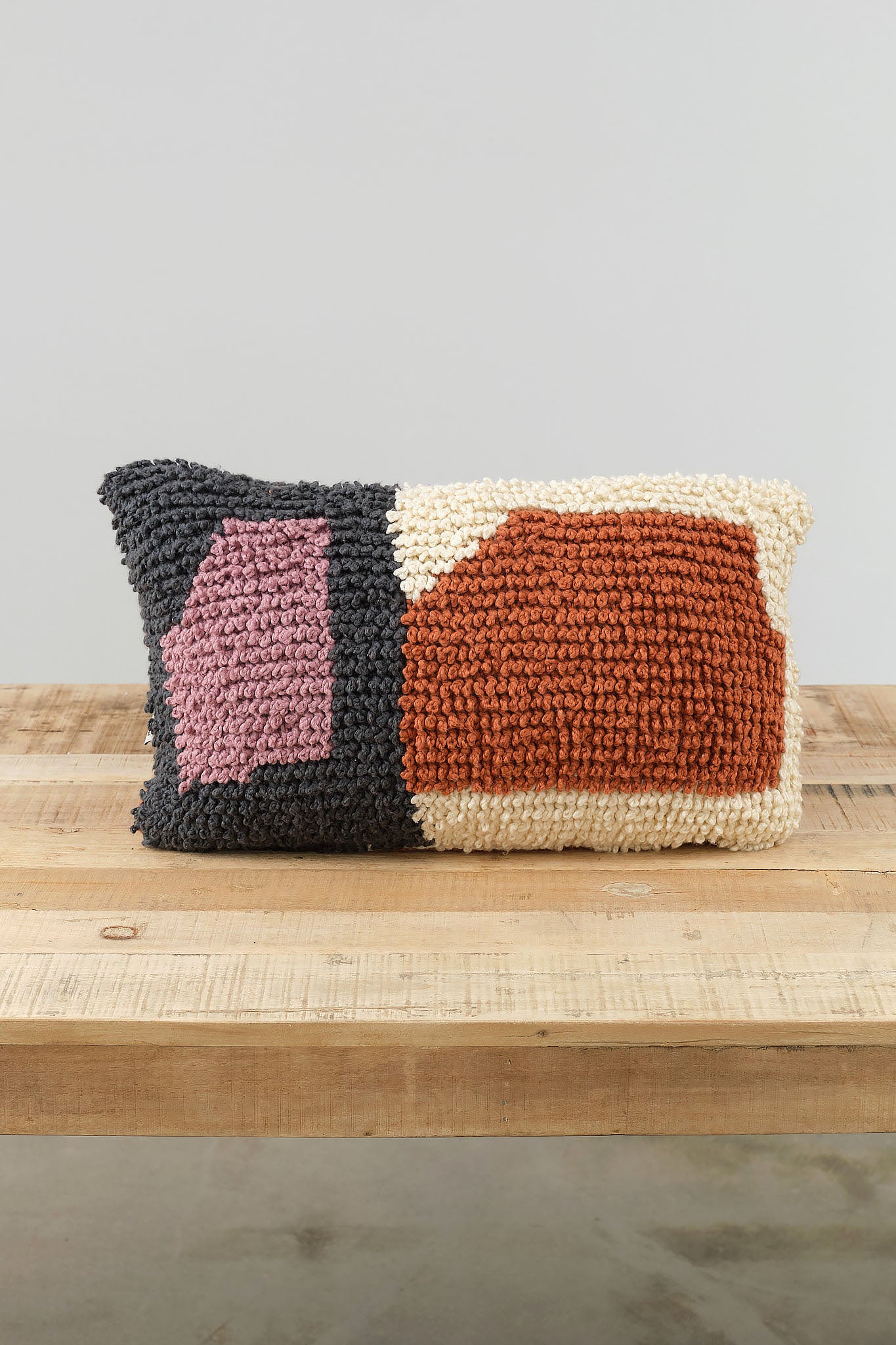 Loops Lumbar Pillow by Minna in Prism