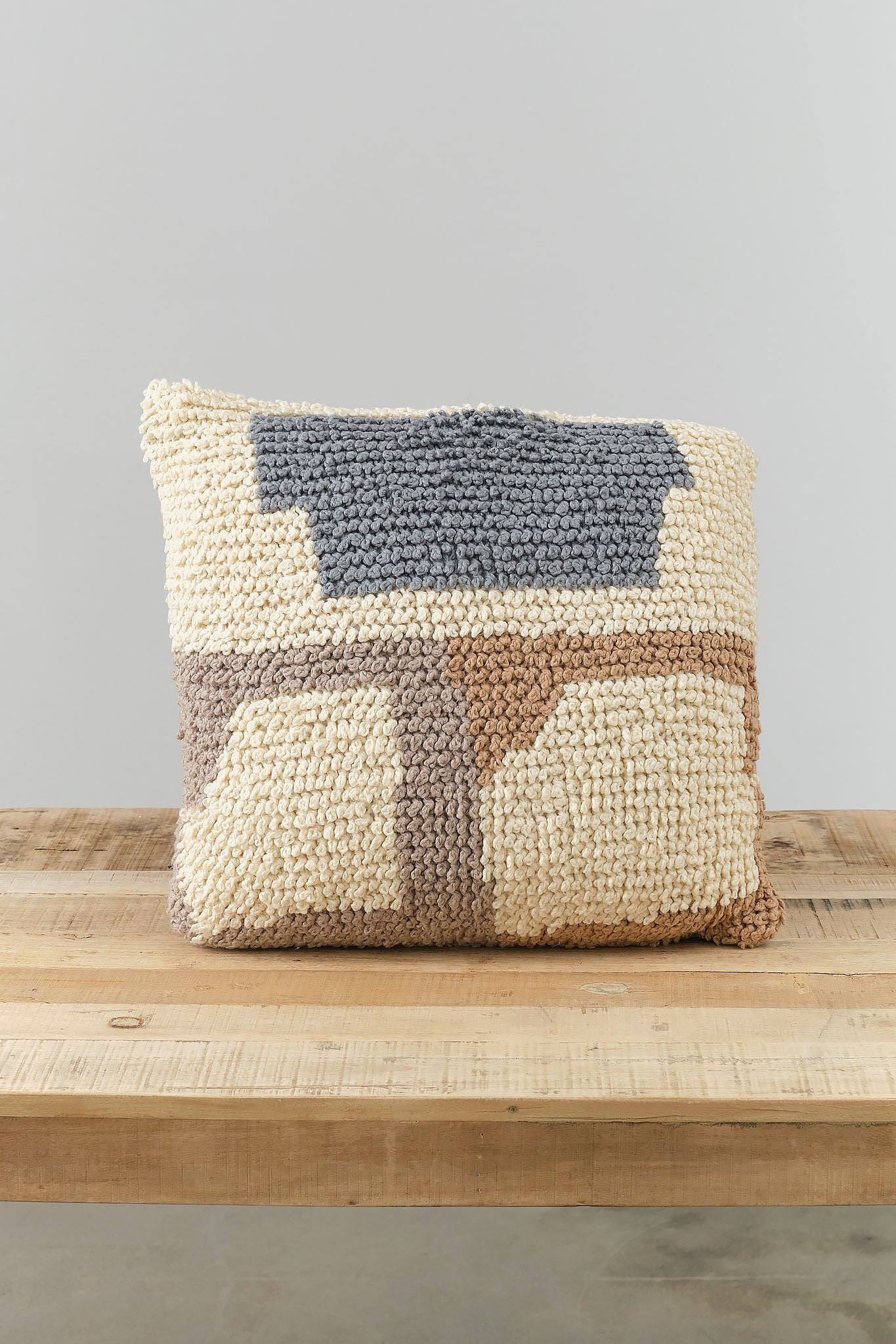 Minna Home Pillows Loops Pillow in Neutral Neutral / 18" X 18"