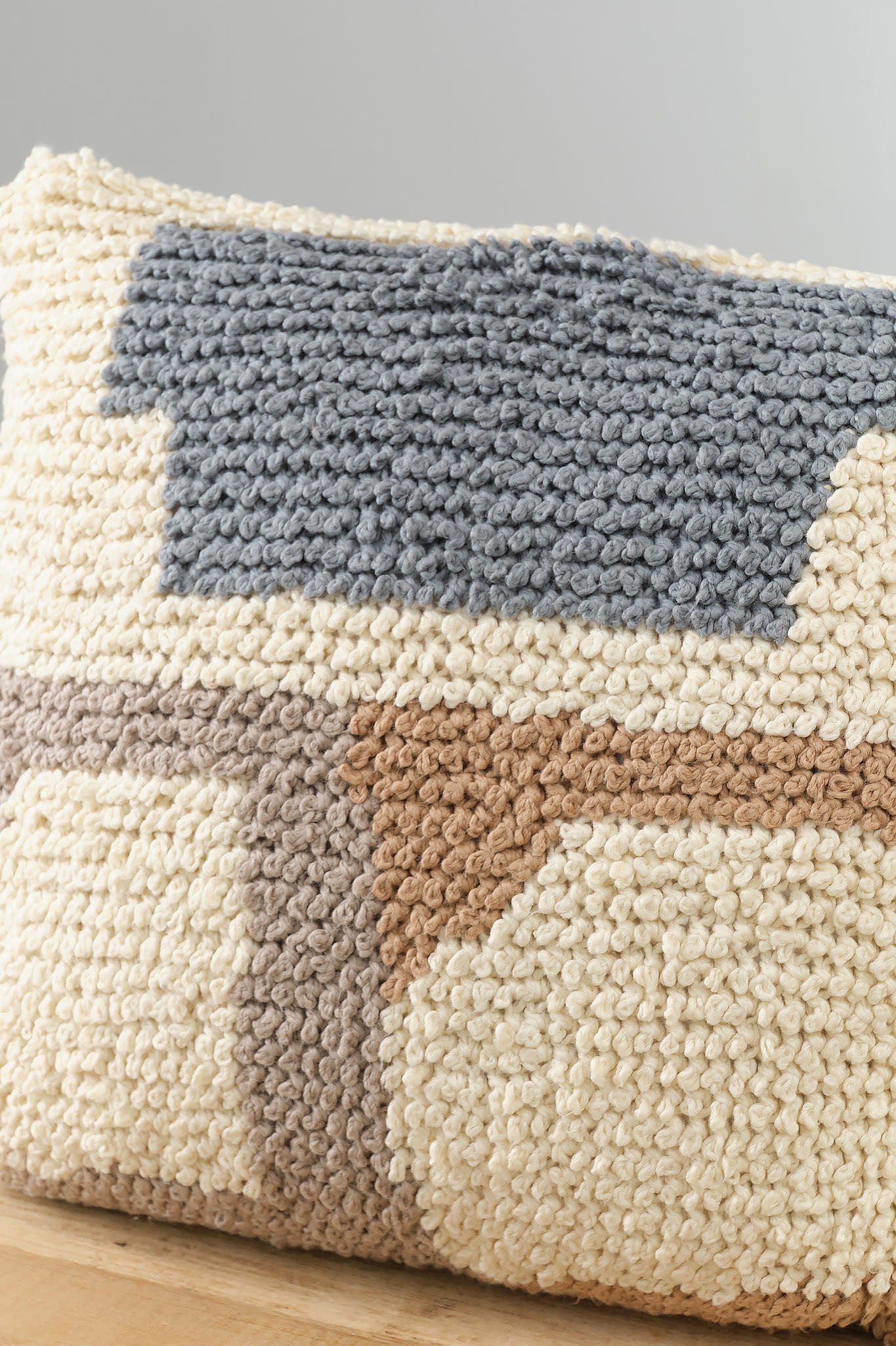 Loops Pillow by Minna in Neutral