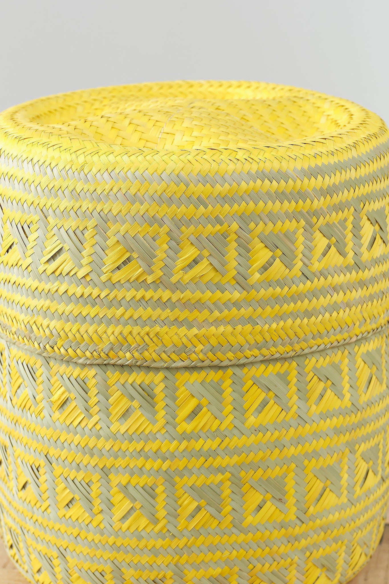 Gold Medium Oaxacan Woven Basket by Minna