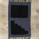 Minna Steps Mat in Midnight Blue Black