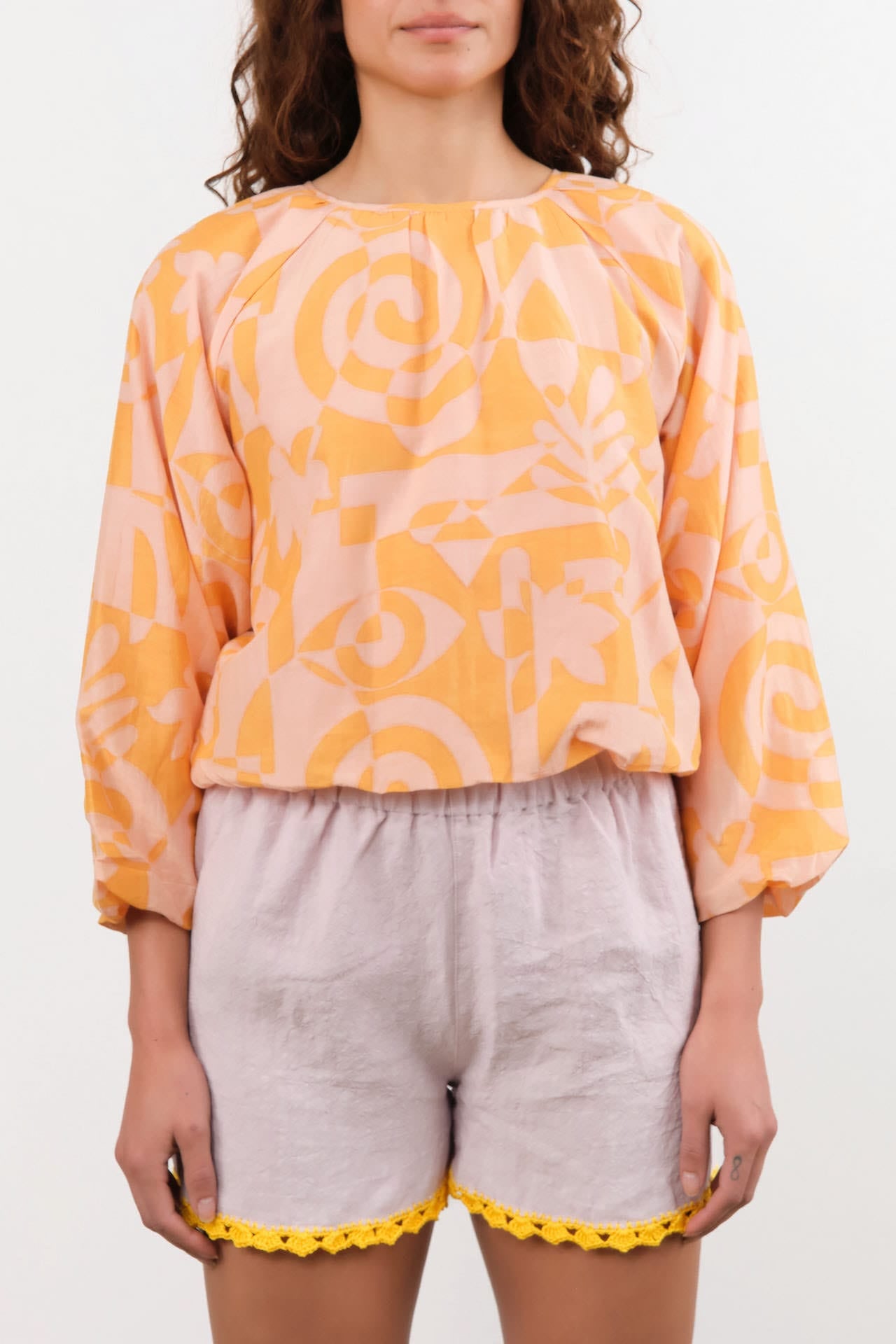 Mirth Apparel Womens Blouses Andaman Bubble Top