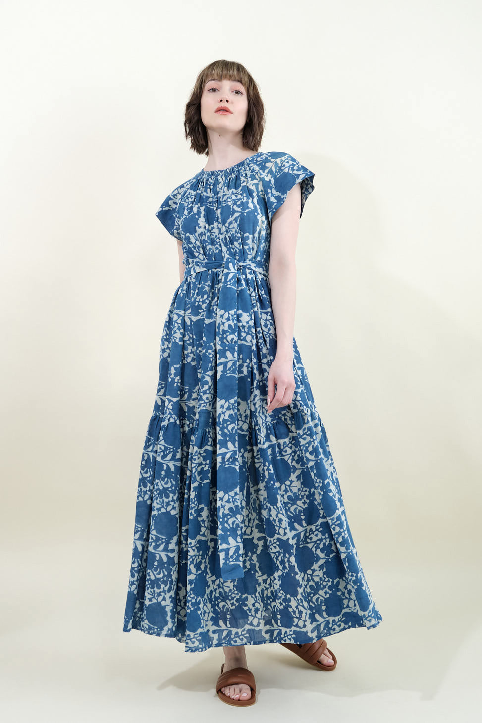 Vienna Maxi Dress in Indigo Bloom