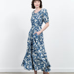 Mirth Capri Dress in Indigo Crackle