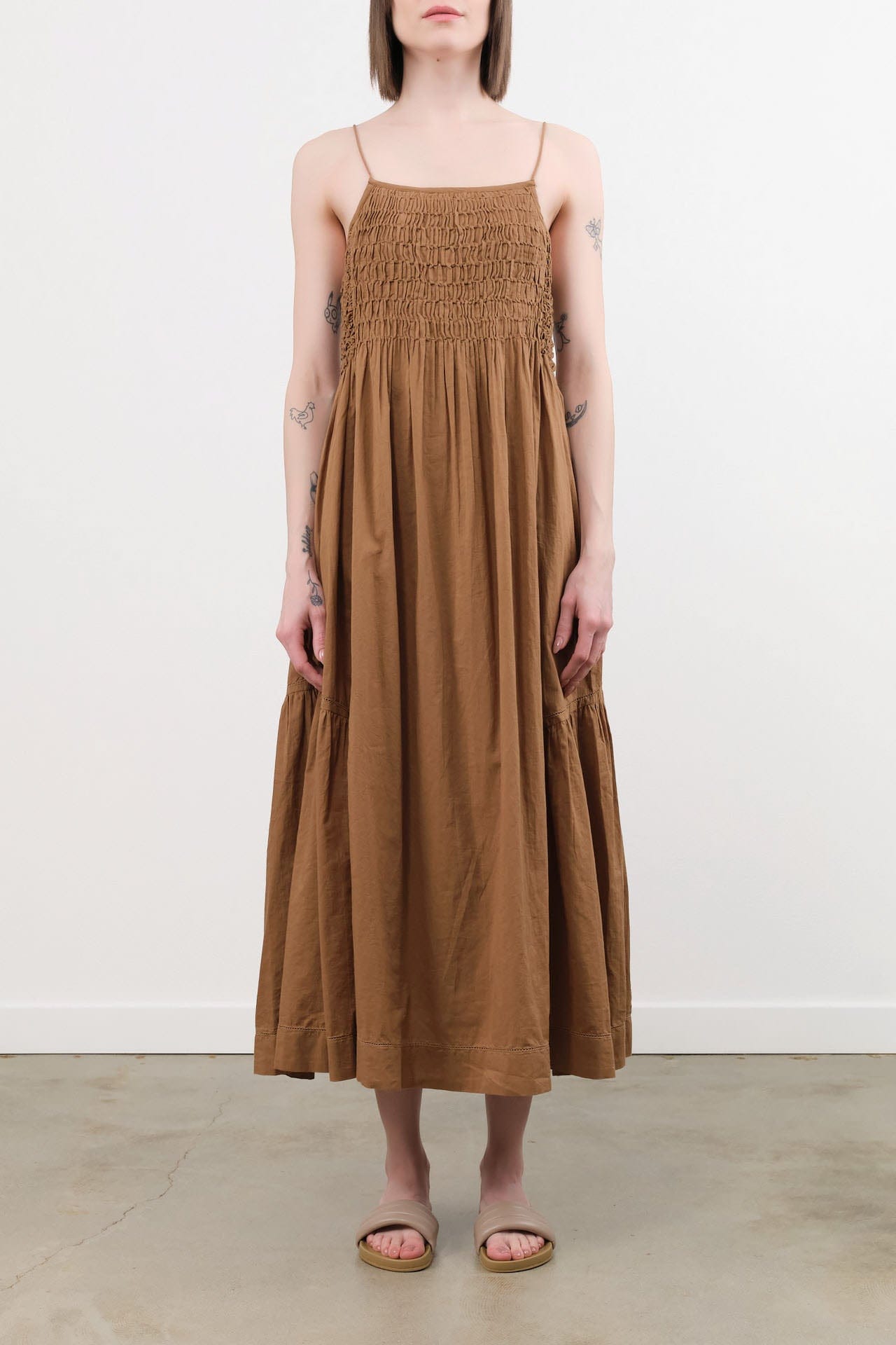 Mirth Apparel Womens Dresses Janeiro Dress in Brownie