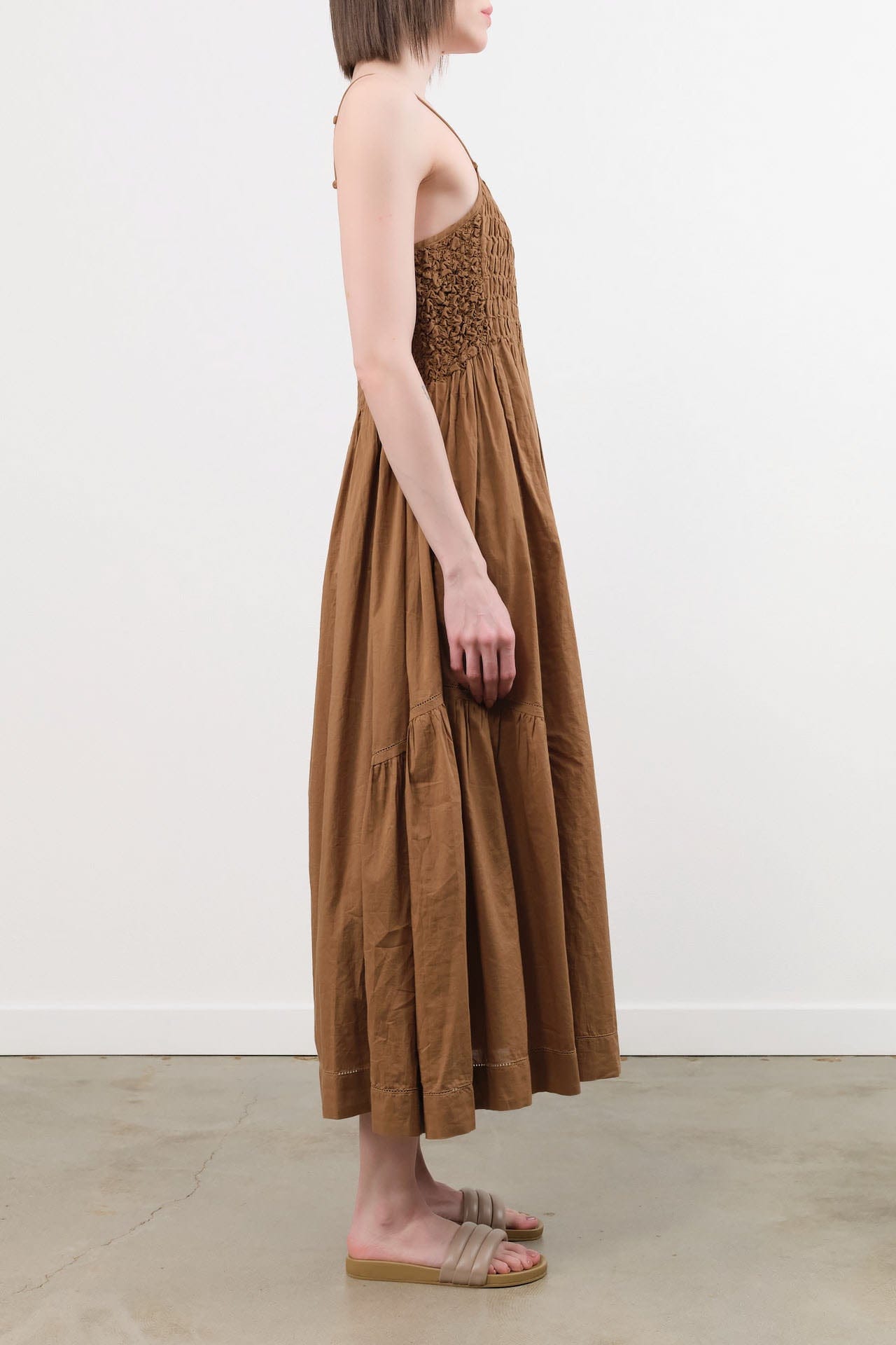 Mirth Apparel Womens Dresses Janeiro Dress in Brownie