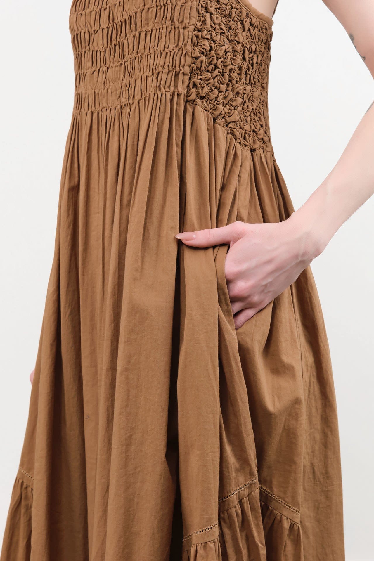Mirth Apparel Womens Dresses Janeiro Dress in Brownie