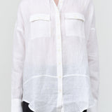 Kyoto Blouse by Mirth in White Linen 