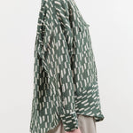 Mirth Apparel Womens Blouses Kyoto Shirt in Verdure Rainfall
