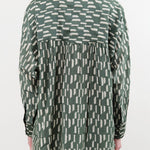 Mirth Apparel Womens Blouses Kyoto Shirt in Verdure Rainfall
